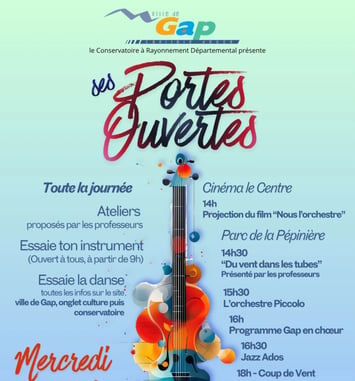 Journée portes ouvertes du Conservatoire de Gap