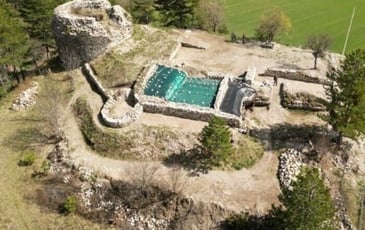 Visite du chantier de sauvegarde du château des Flotte