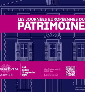 Venez découvrir la Banque de France à Gap lors des Journées du Patrimoine