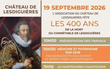 Fête pour l'anniversaire de la mort du duc de Lesdiguières