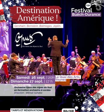 Deux concerts d'Opus-Orchestre des Alpes du Sud